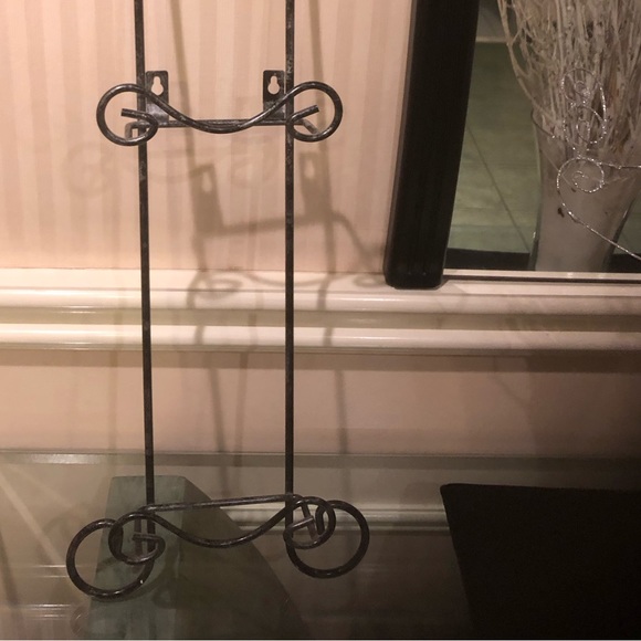 Vintage 1990’s Pewter 2 plate display rack - Picture 4 of 5